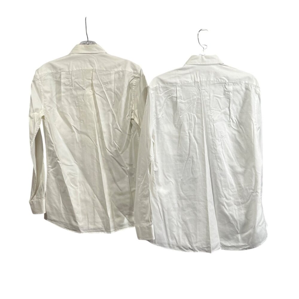 Lot of 2 Worldly Things White Long Sleeve Button-Down Working Shirts Size 8 95c - Picture 2 of 6